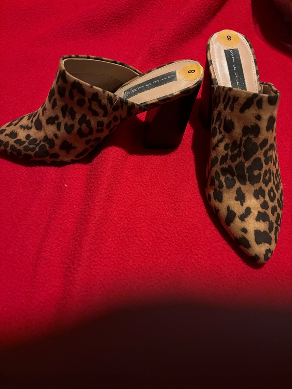 Steve Madden Leopard Print Pointed Toe Heels - Brown/Black